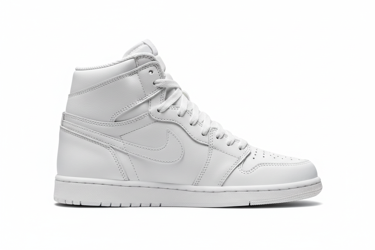 Jordan All White Side